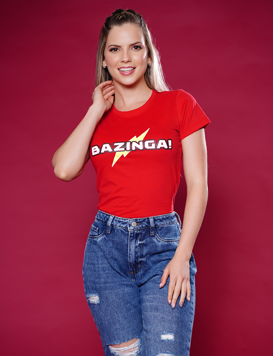 Camiseta roja Bazinga