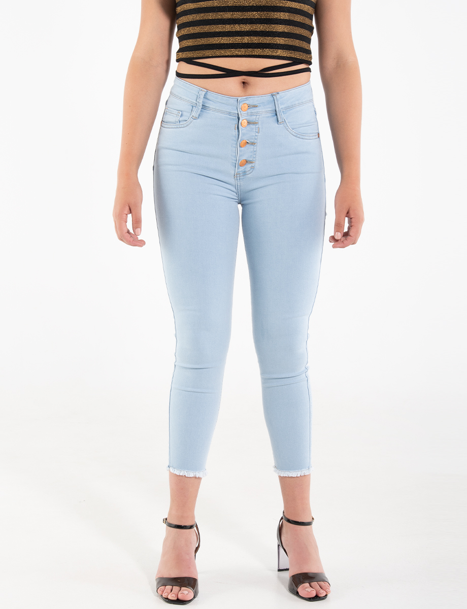 Jean capri tiro alto
