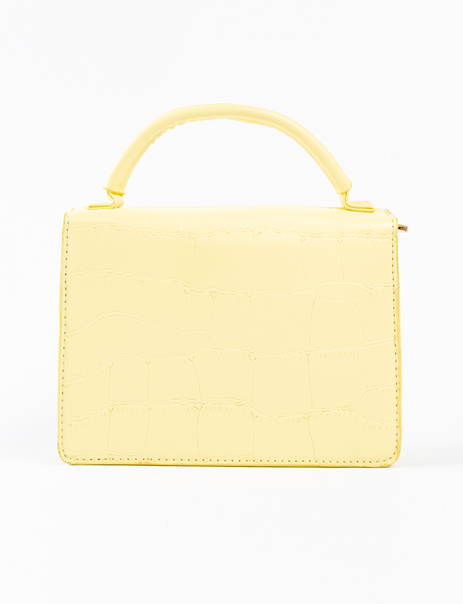 Cartera de mano amarilla