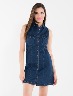 Vestido denim sin manga