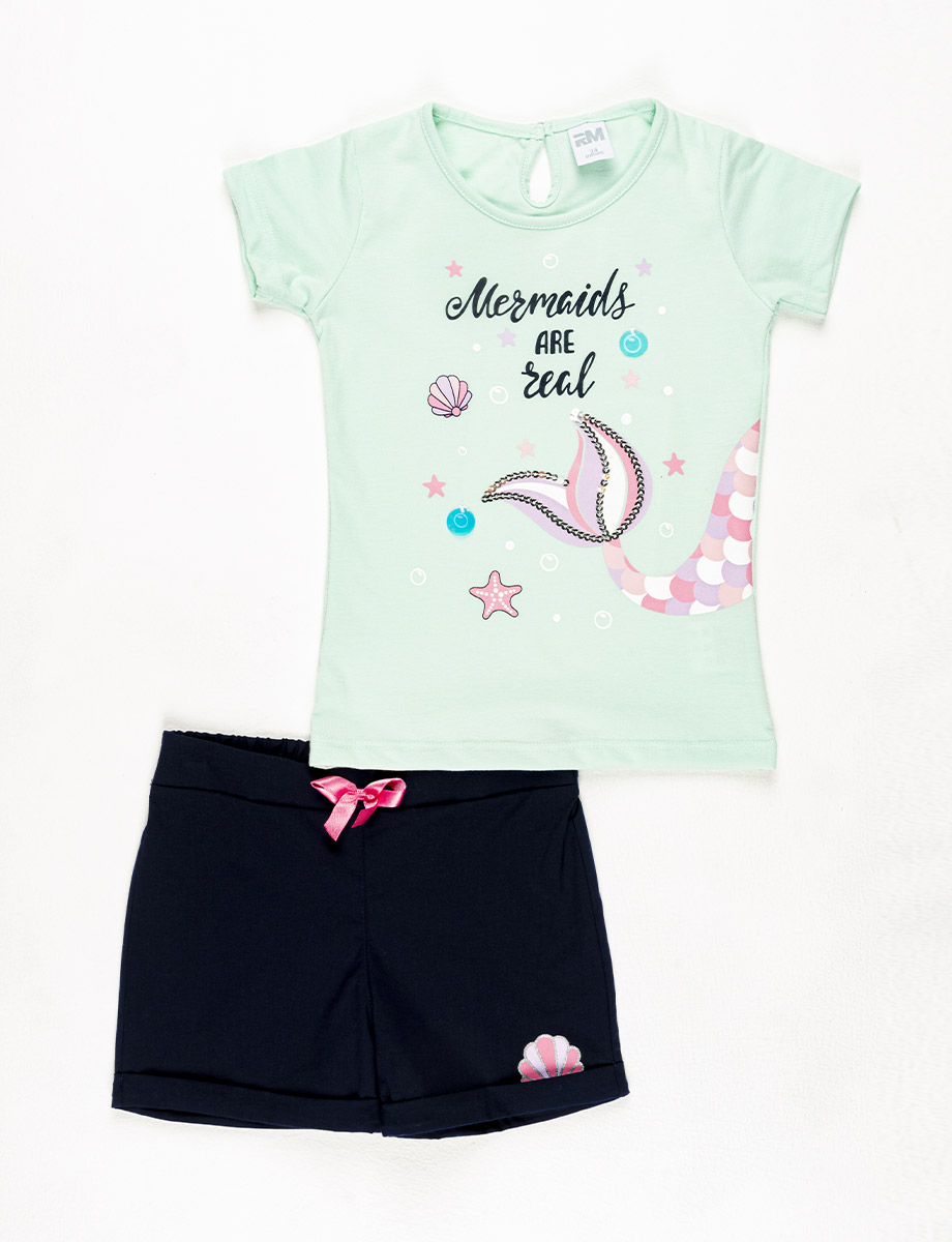 Conjunto short camiseta Sirena