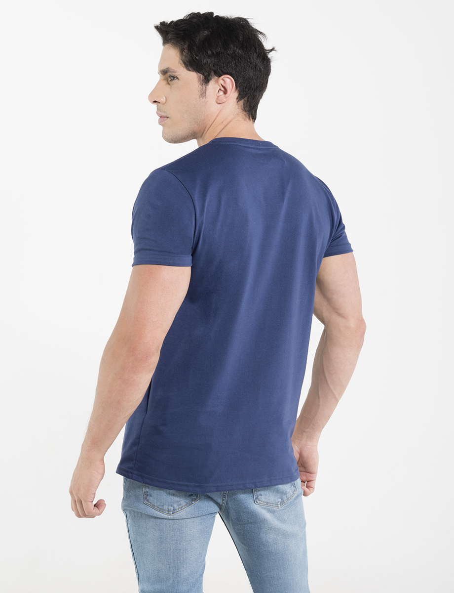 Camiseta Crossing azul piedra