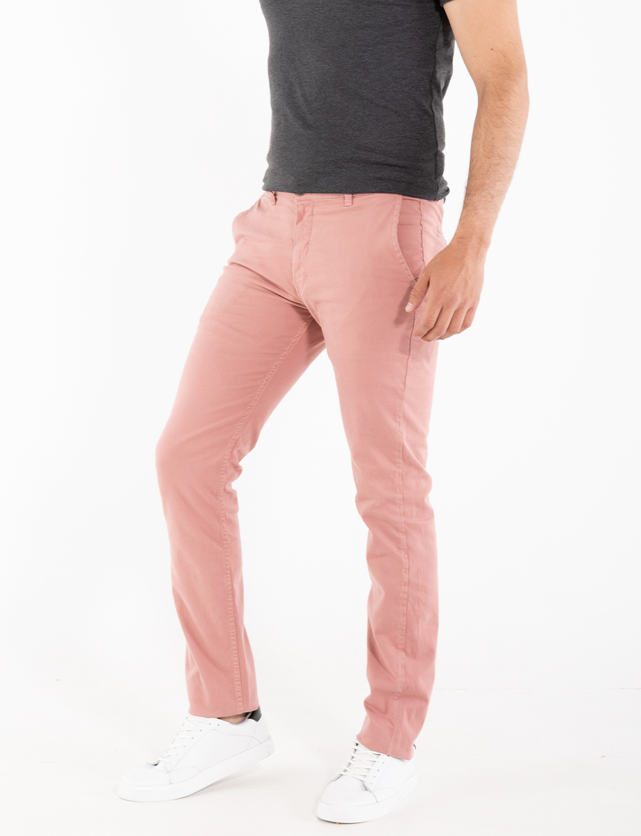 Pantalón chino palo de rosa