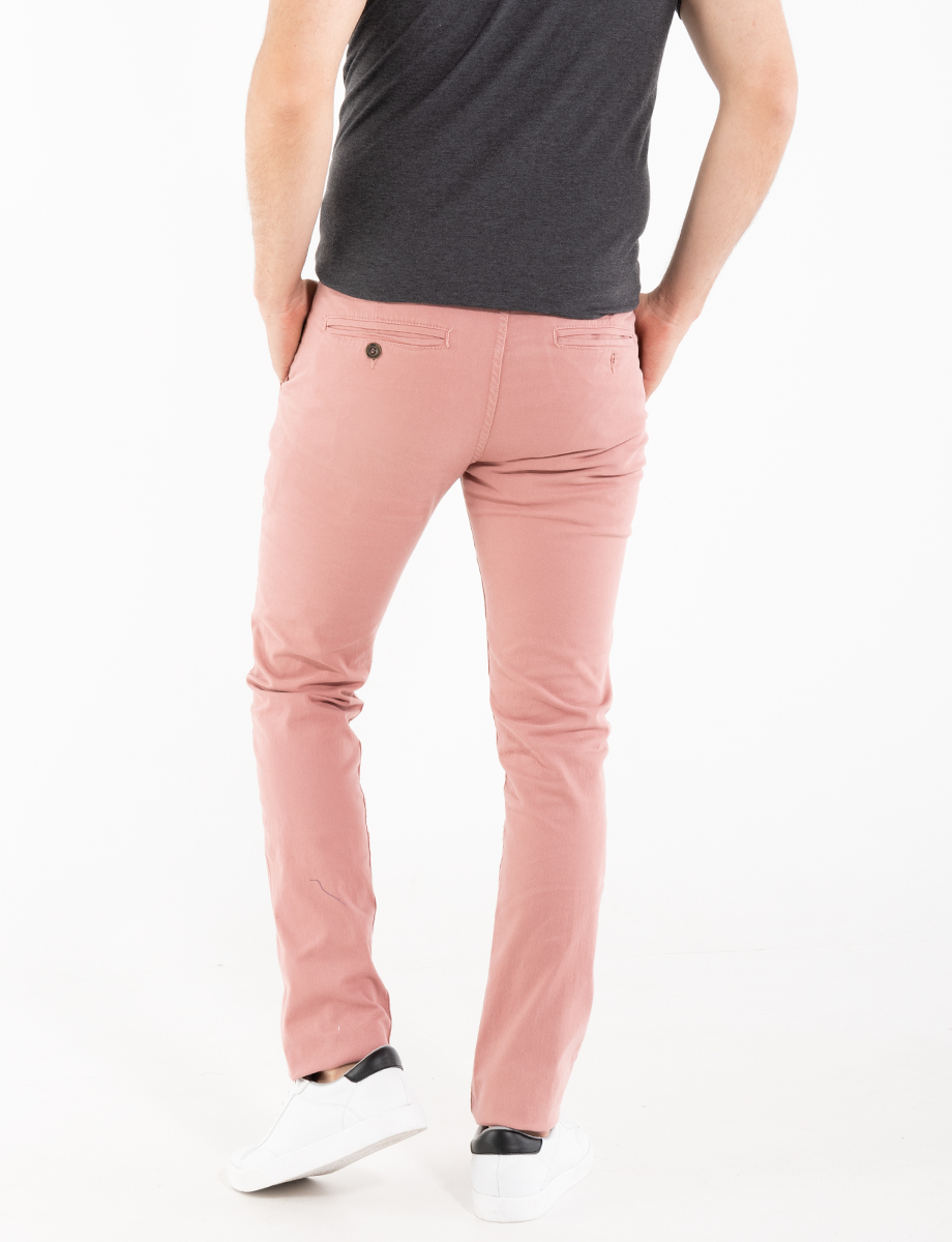 Pantalón chino palo de rosa