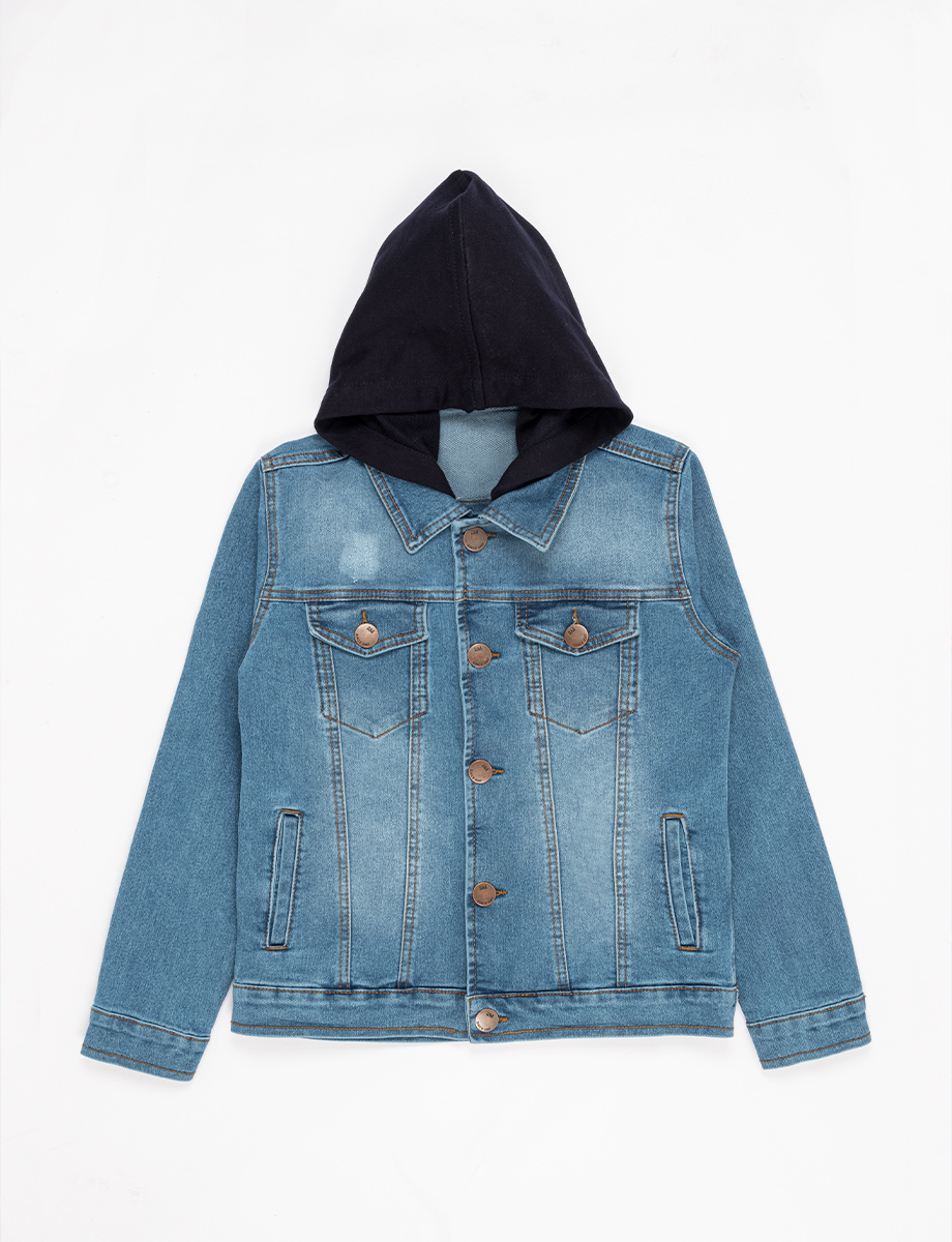 Chaqueta jean con capucha