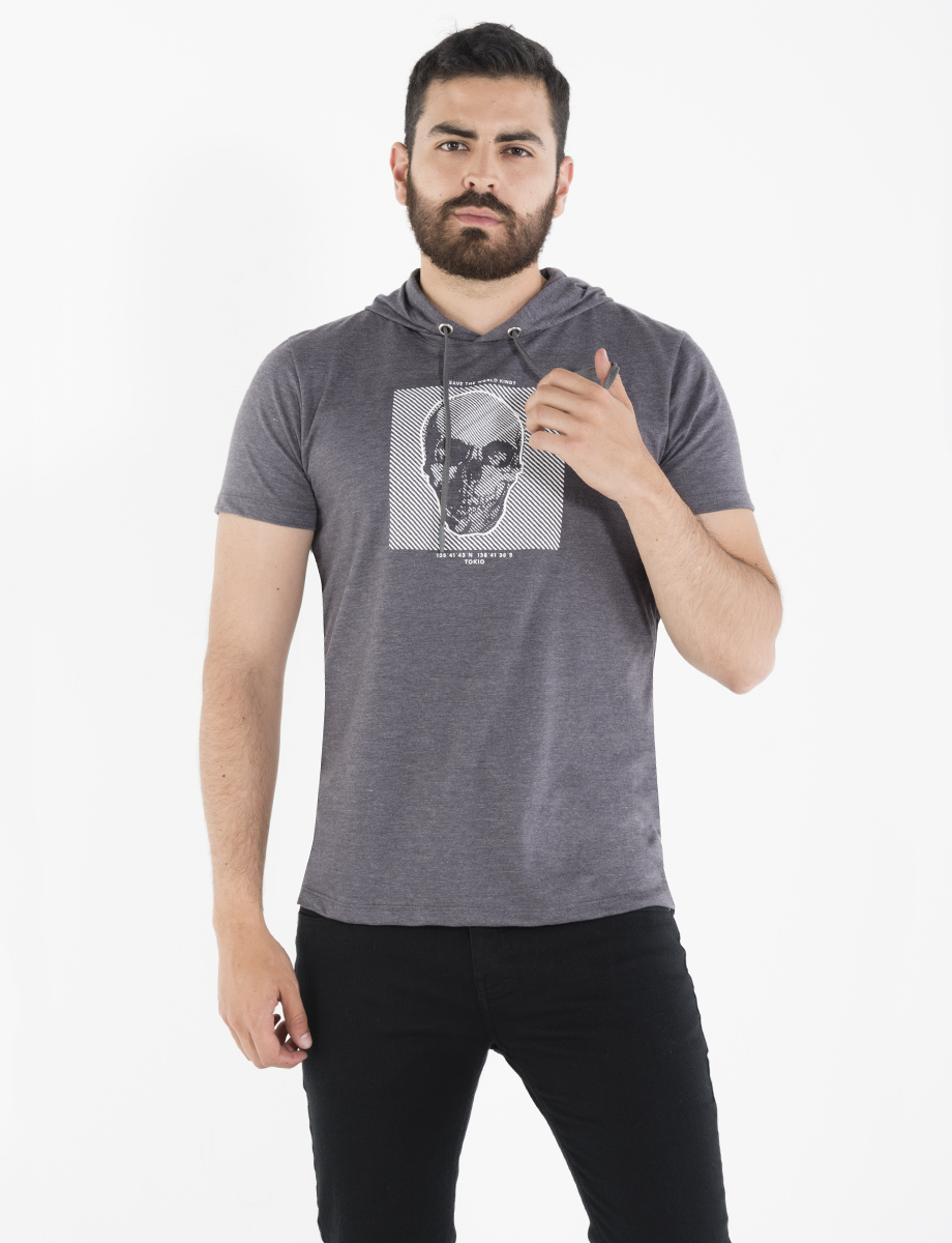 Camiseta con capucha Calavera