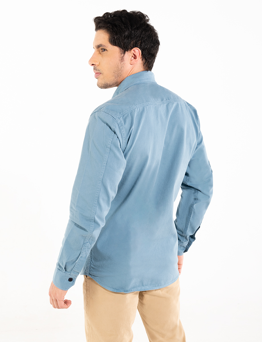 Camisa gamuza manga larga