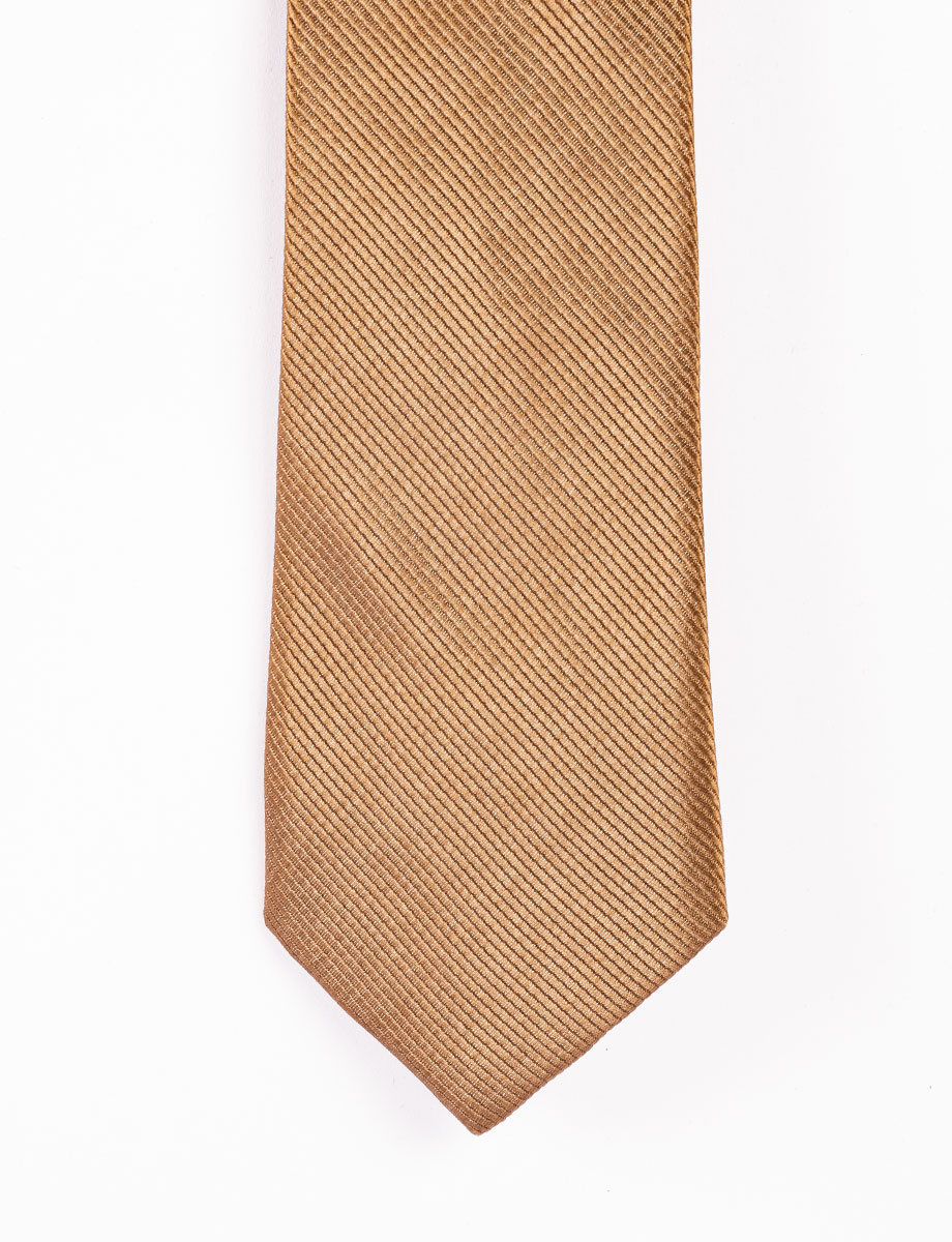 Corbata llana café claro