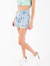 Short pinzas azul claro