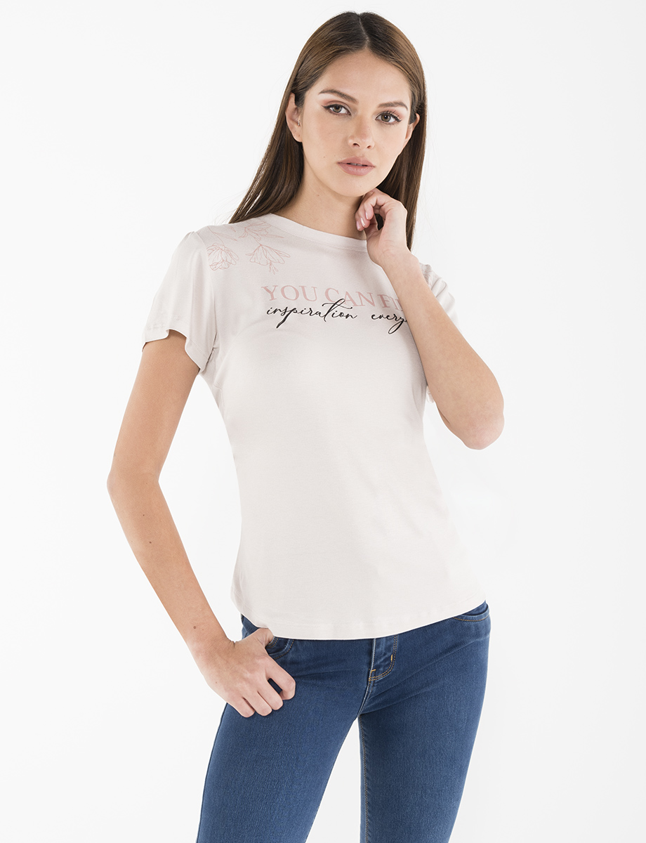 Camiseta manteca You Can Find