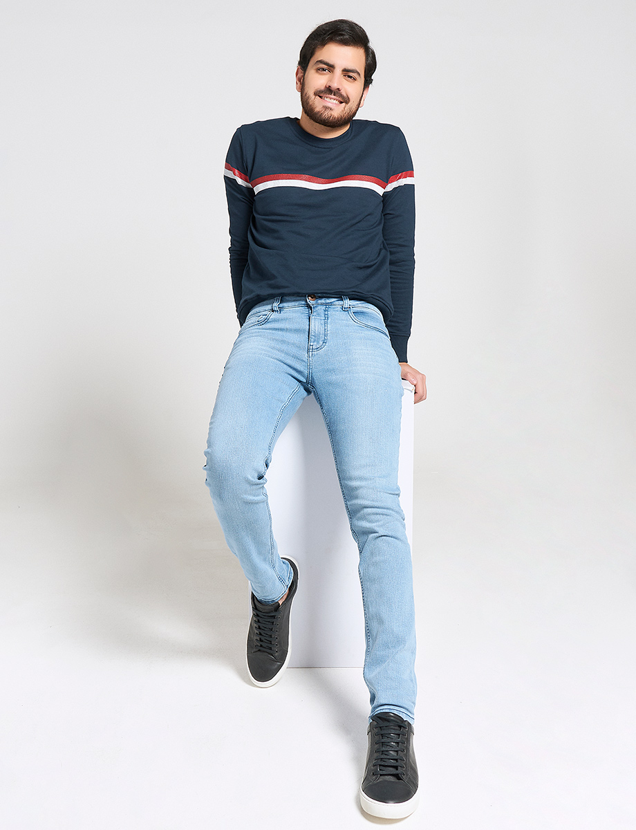 Jean Regular llano Azul claro