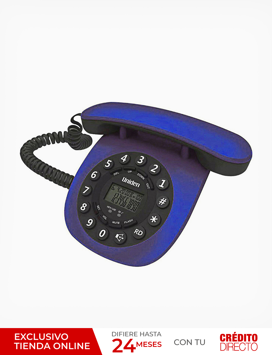 Teléfono Alámbrico AT8601BLU