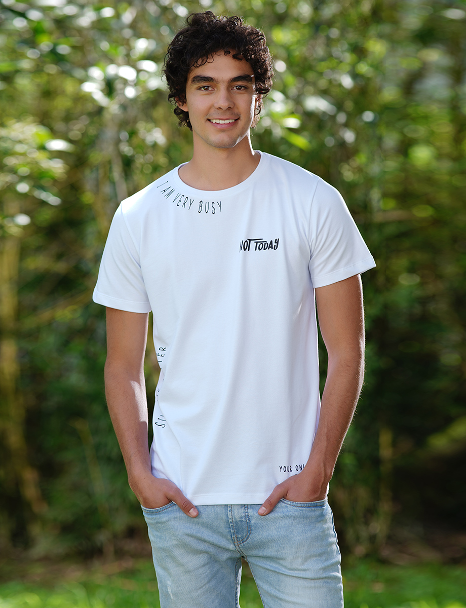Camiseta blanca Not Today