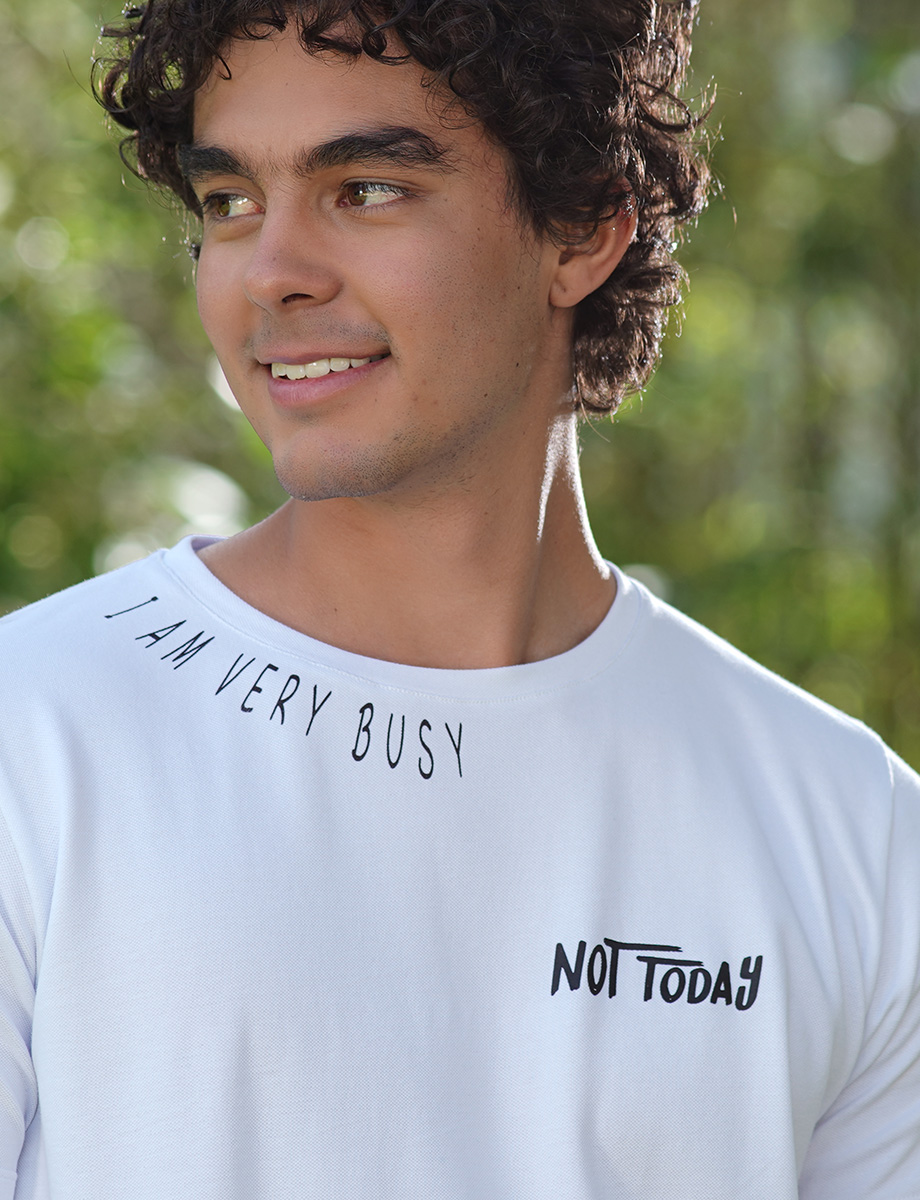 Camiseta blanca Not Today