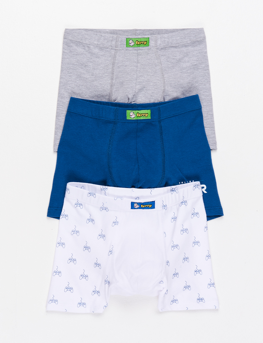 Boxer Terry pack x3 surtidos