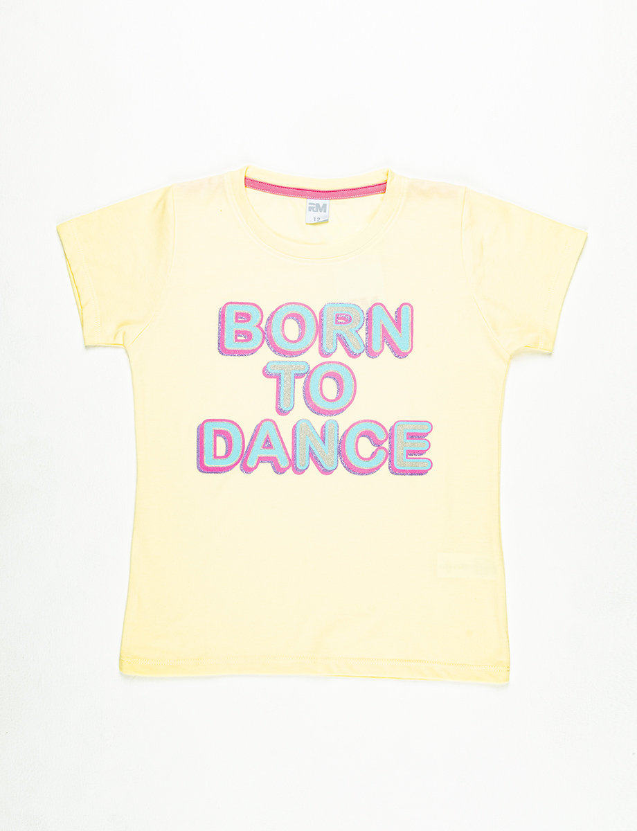 Camiseta amarilla Born To Dance
