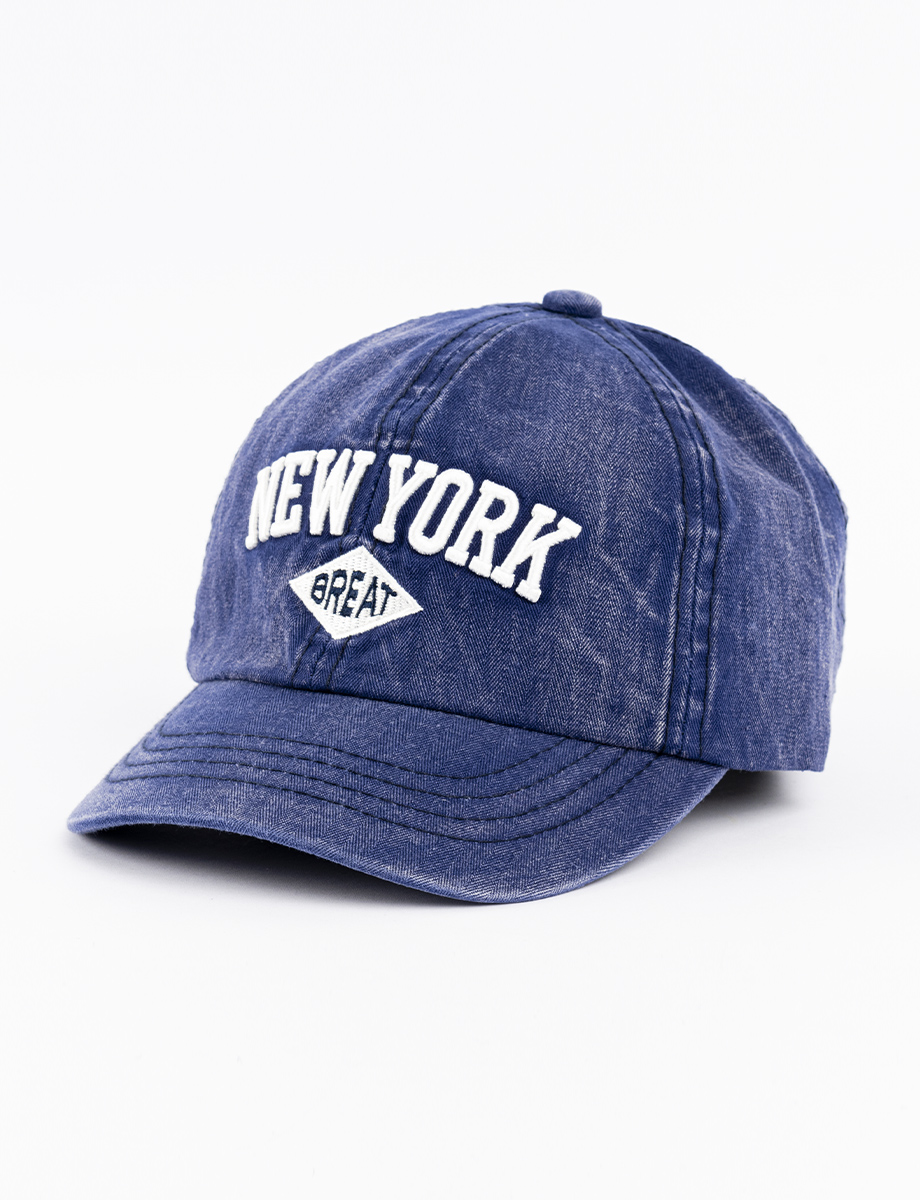 Gorra New York azul jean