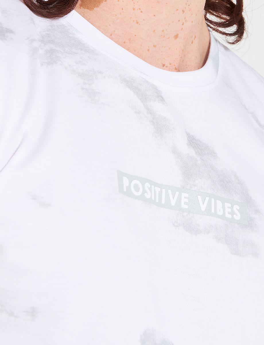 Camiseta marmoleada Positive Vibes