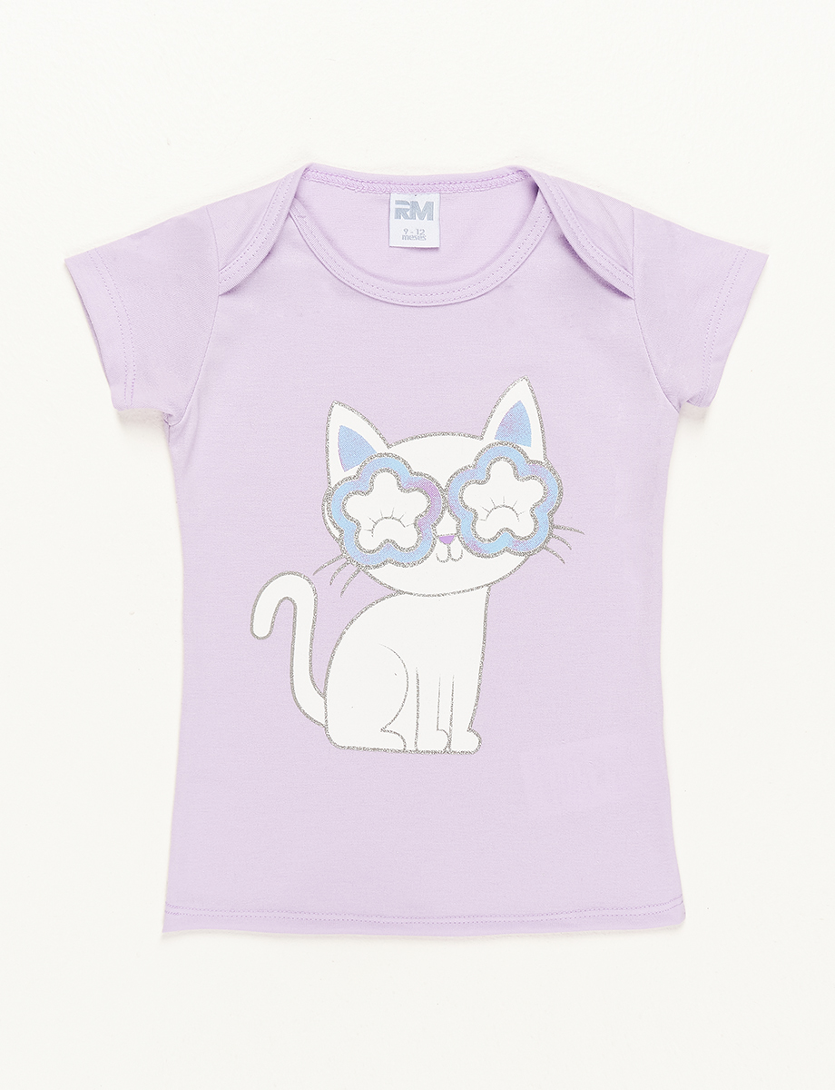 Camiseta estampado gatito