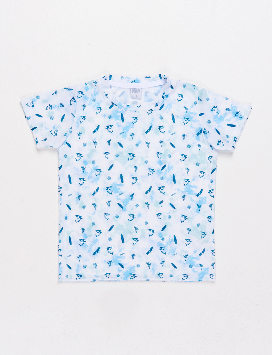 Camiseta pre Tiburones blanca