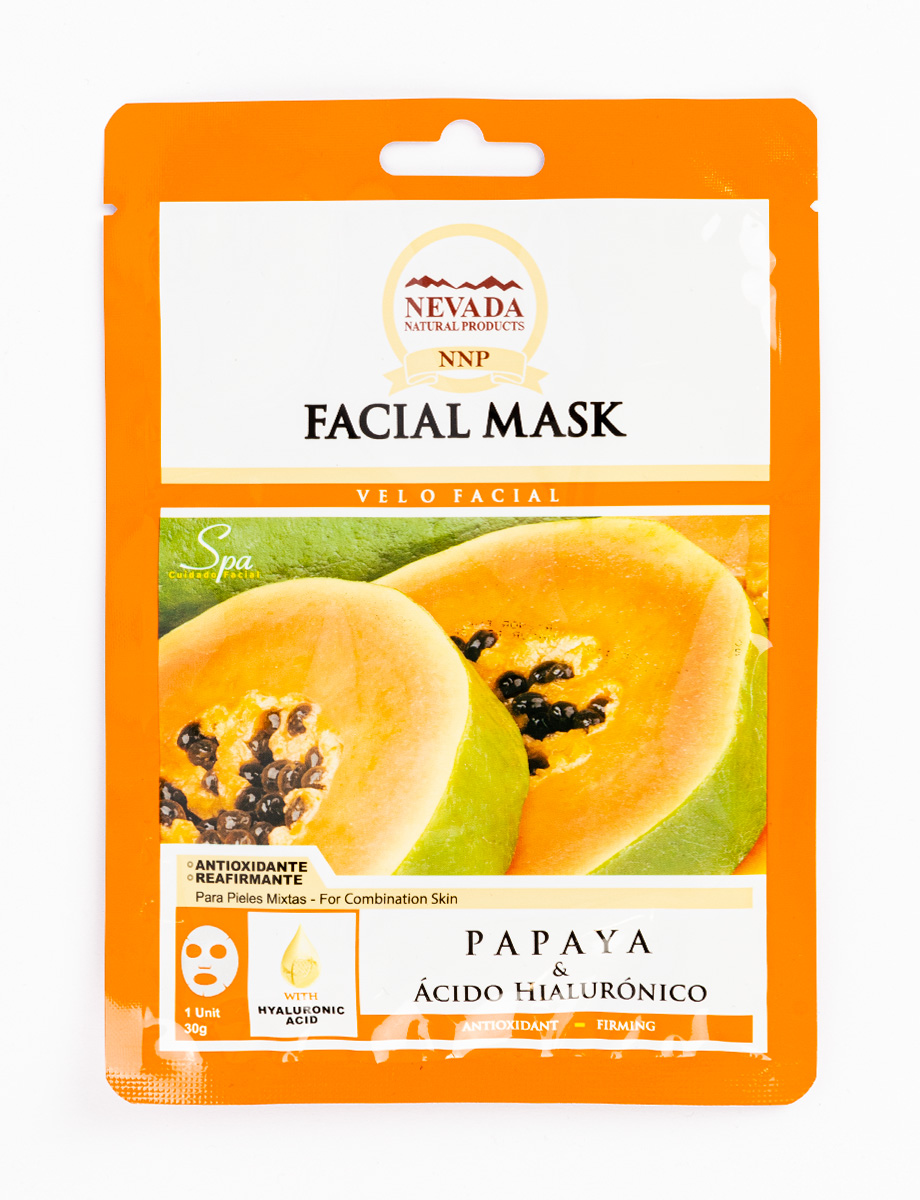 Mascarilla facial papaya & ácido hialurónico