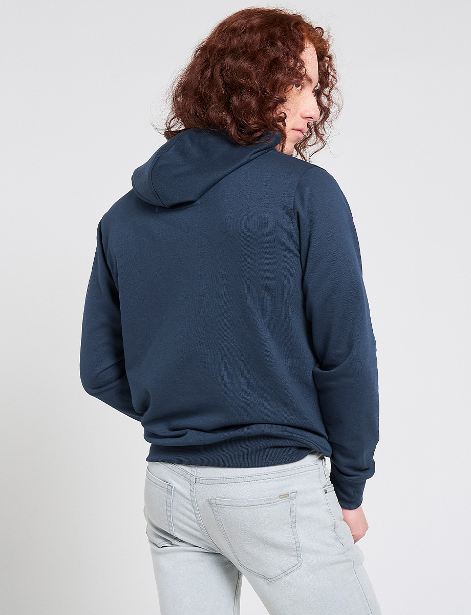 Hoddie Fleece Snacks azul marino