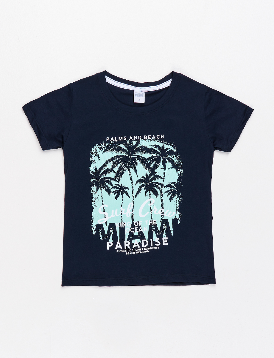 Camiseta pre Paradise azul marino