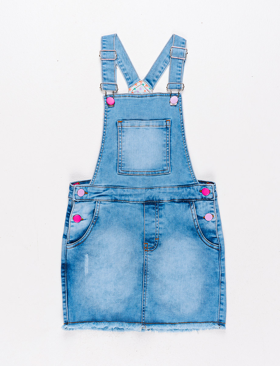 Overol Falda Denim desflecado