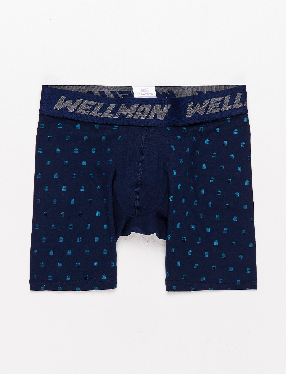 Boxer Wellman Prints azul marino