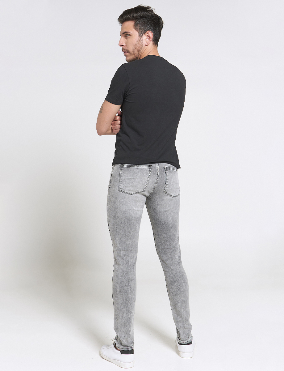 Jean Skinny Llano Gris claro