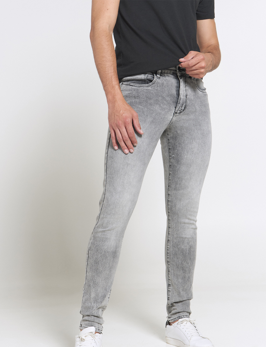 Jean Skinny Llano Gris claro