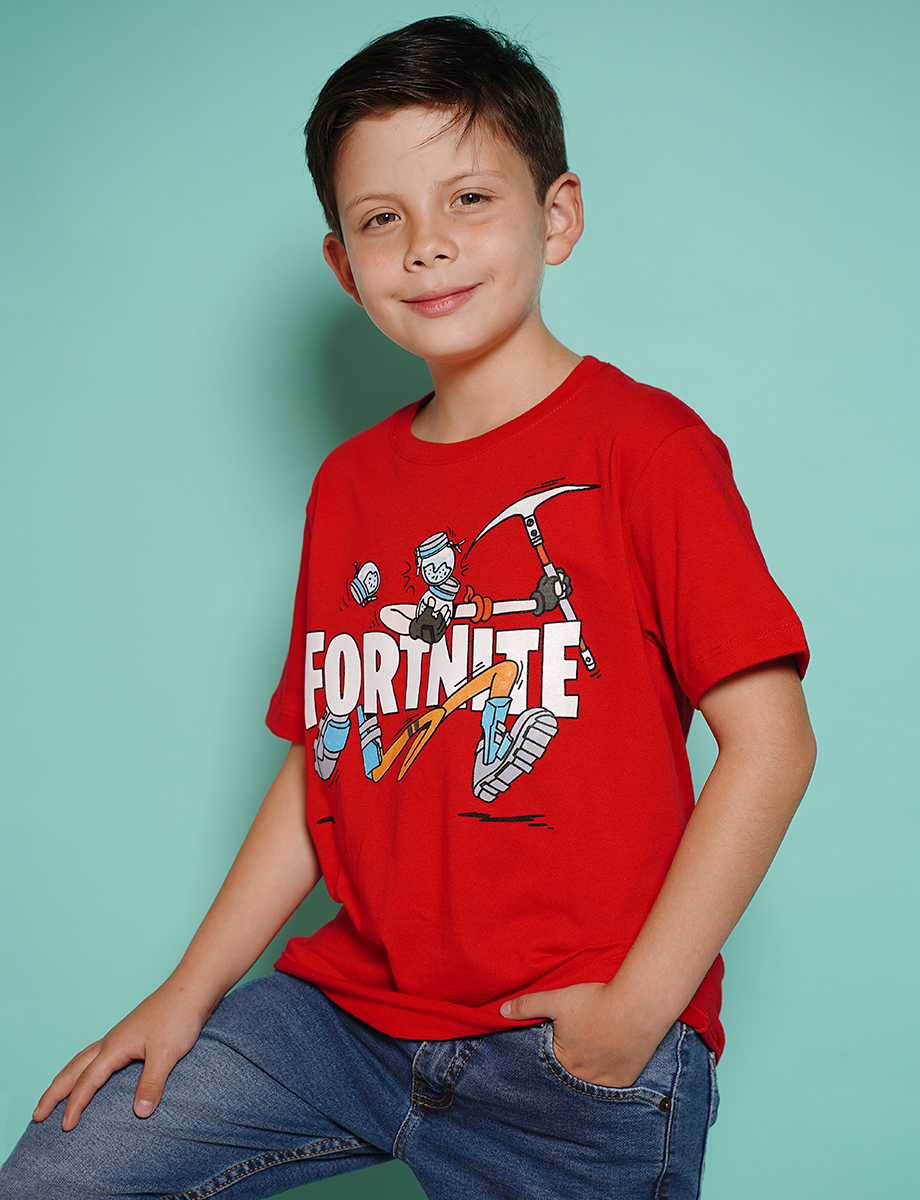 Camiseta Esc Fortnite Roja