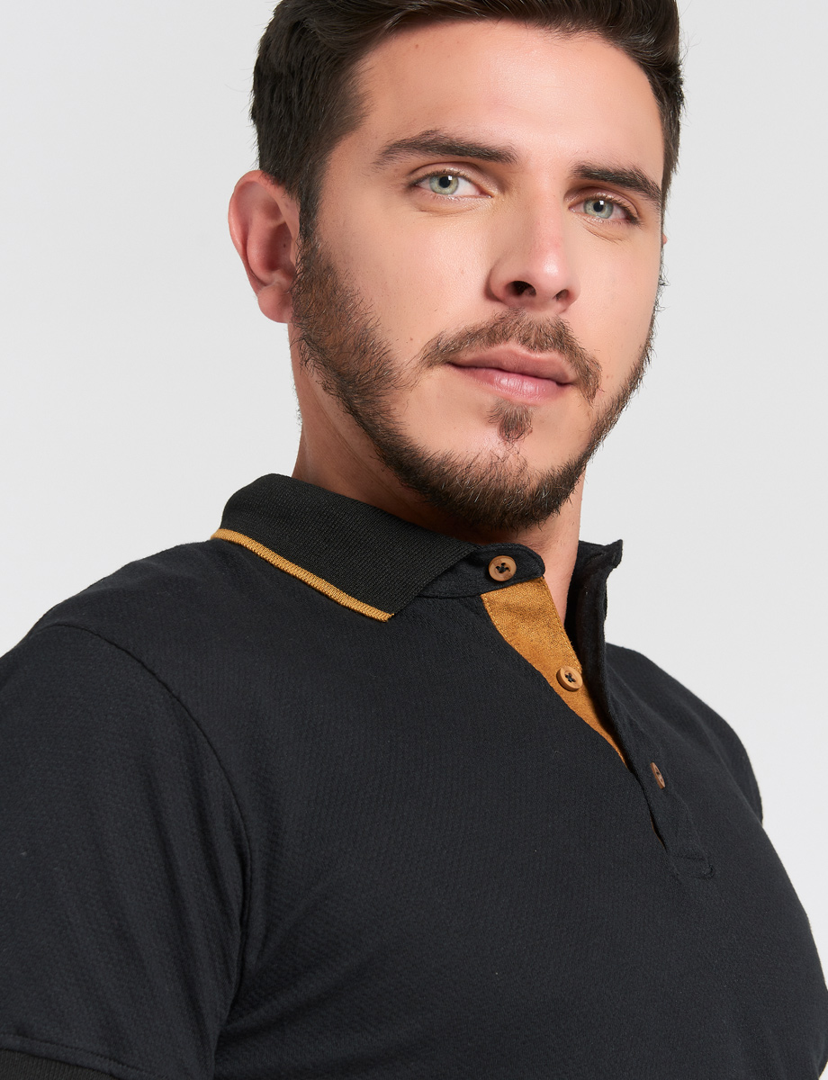 Camiseta polo negra