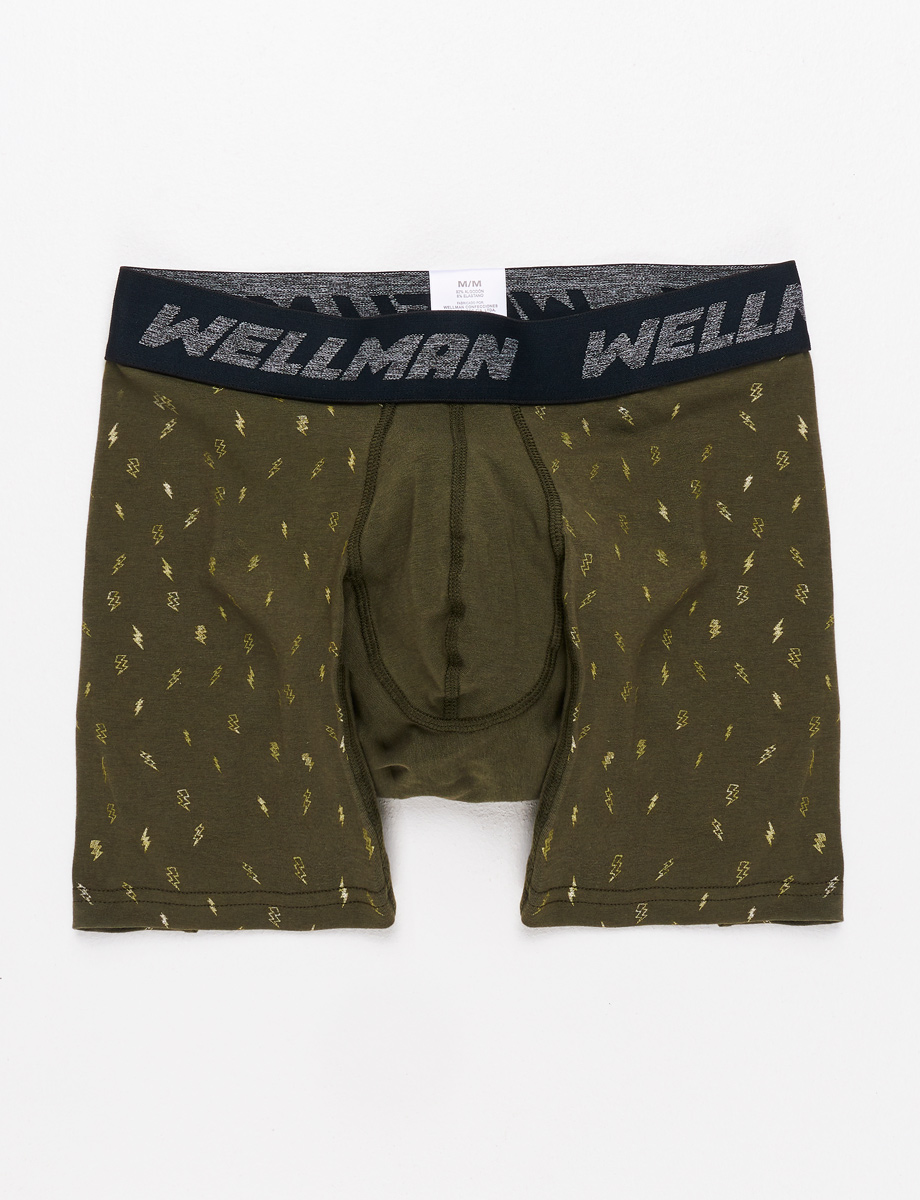 Boxer Wellman con prints verde