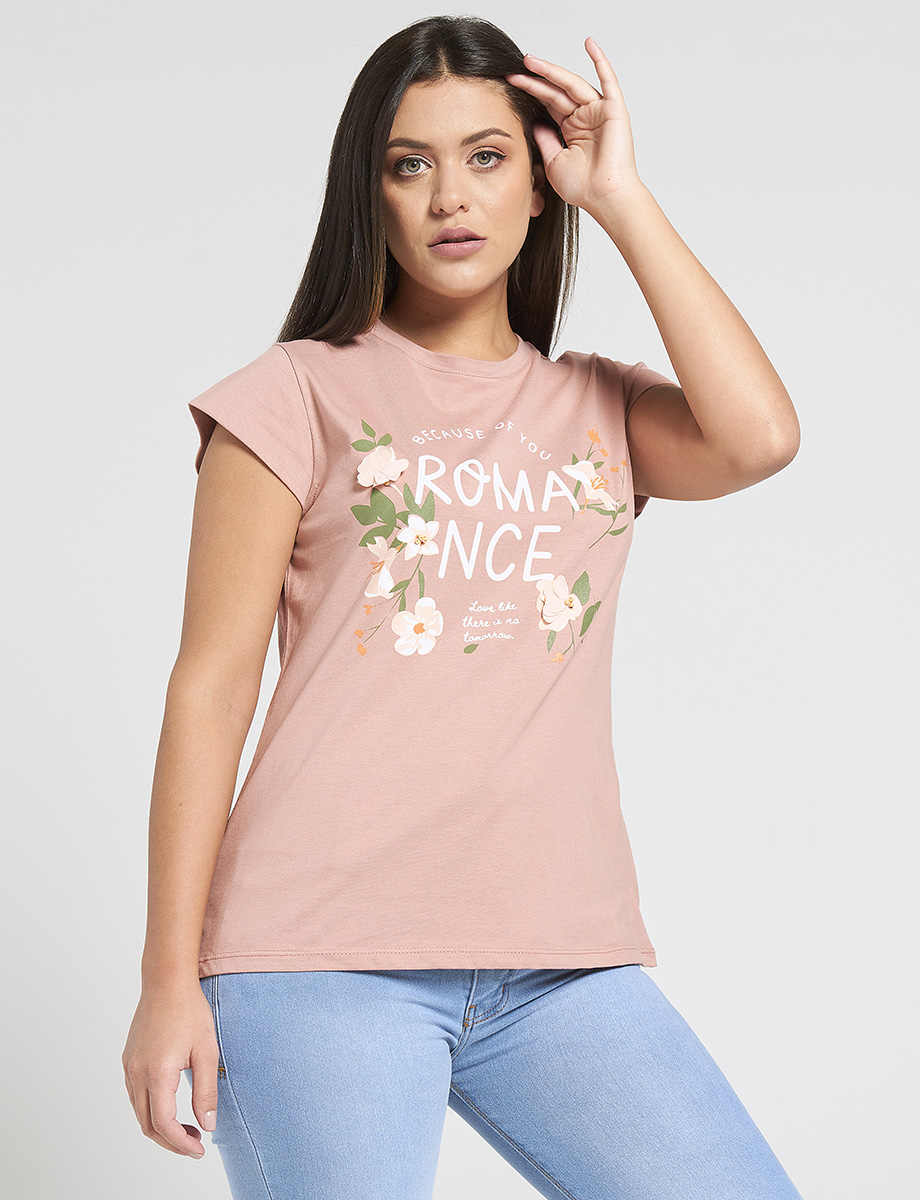 Camiseta Romance Manga Corta
