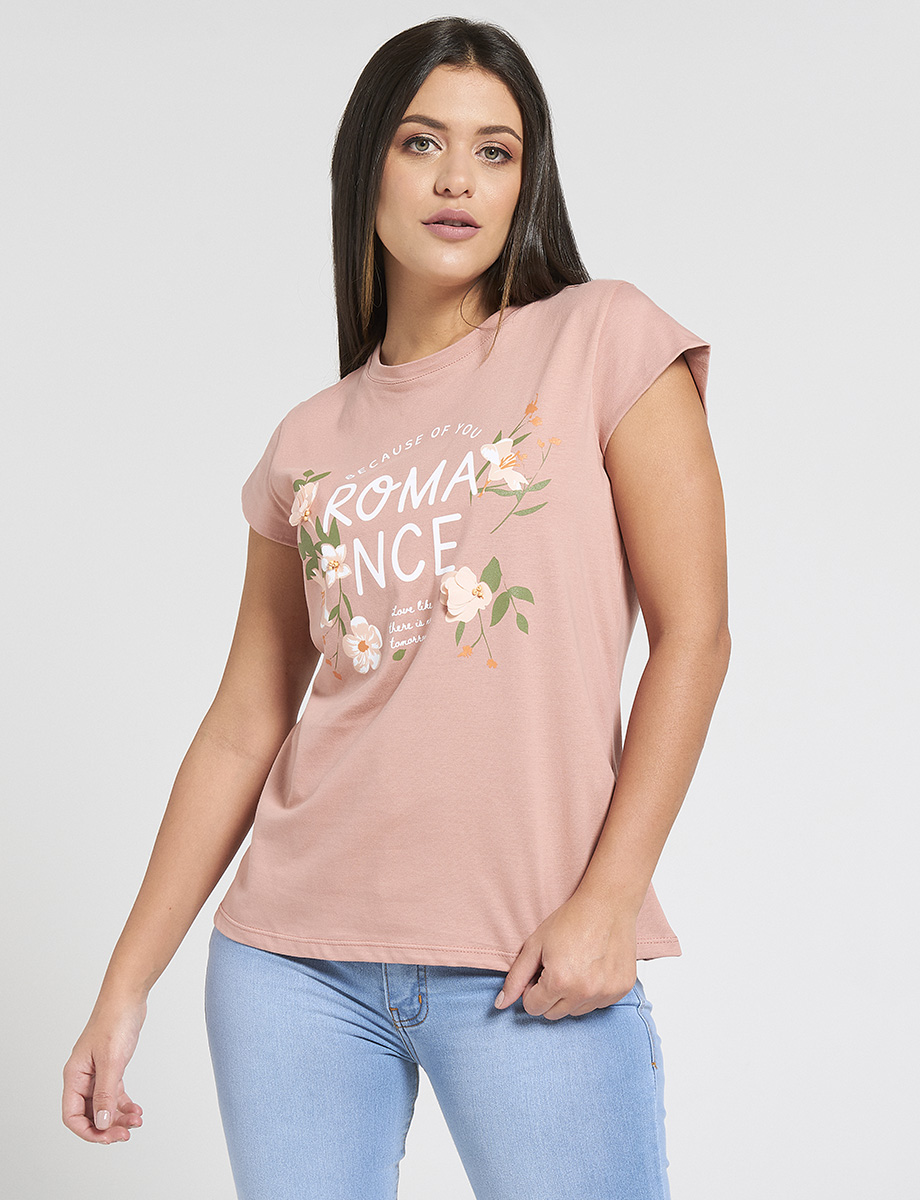 Camiseta Romance Manga Corta