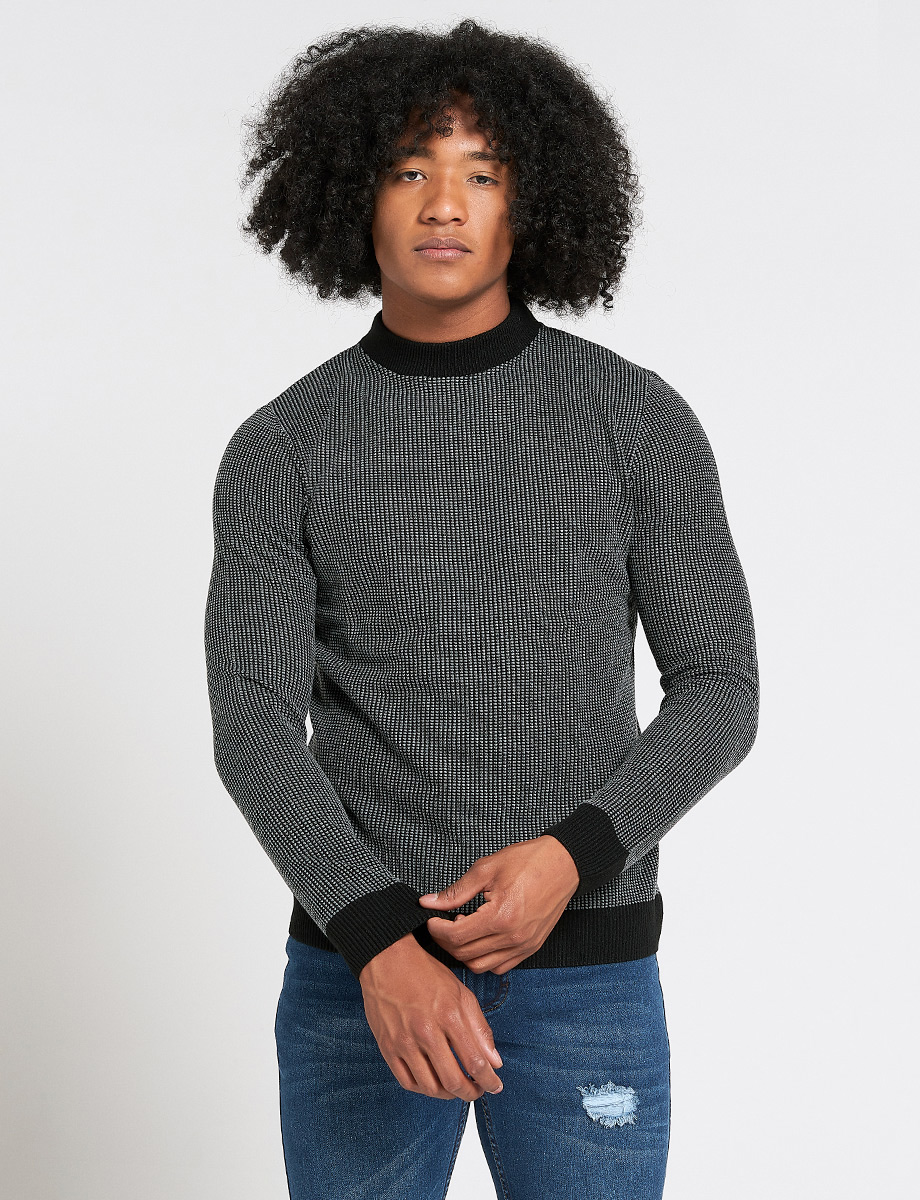 Sweater Unicolor Cuello redondo