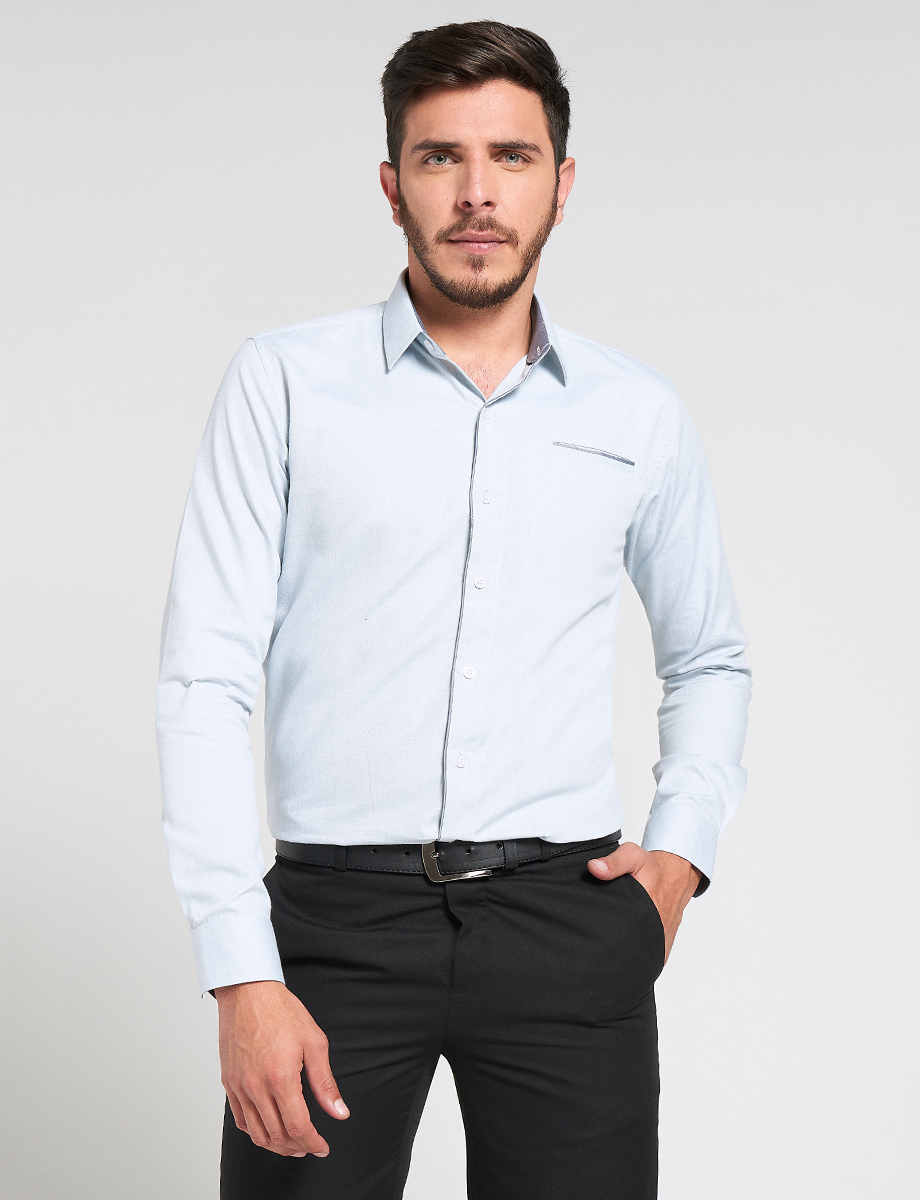 Camisa formal Manga Larga Unicolor