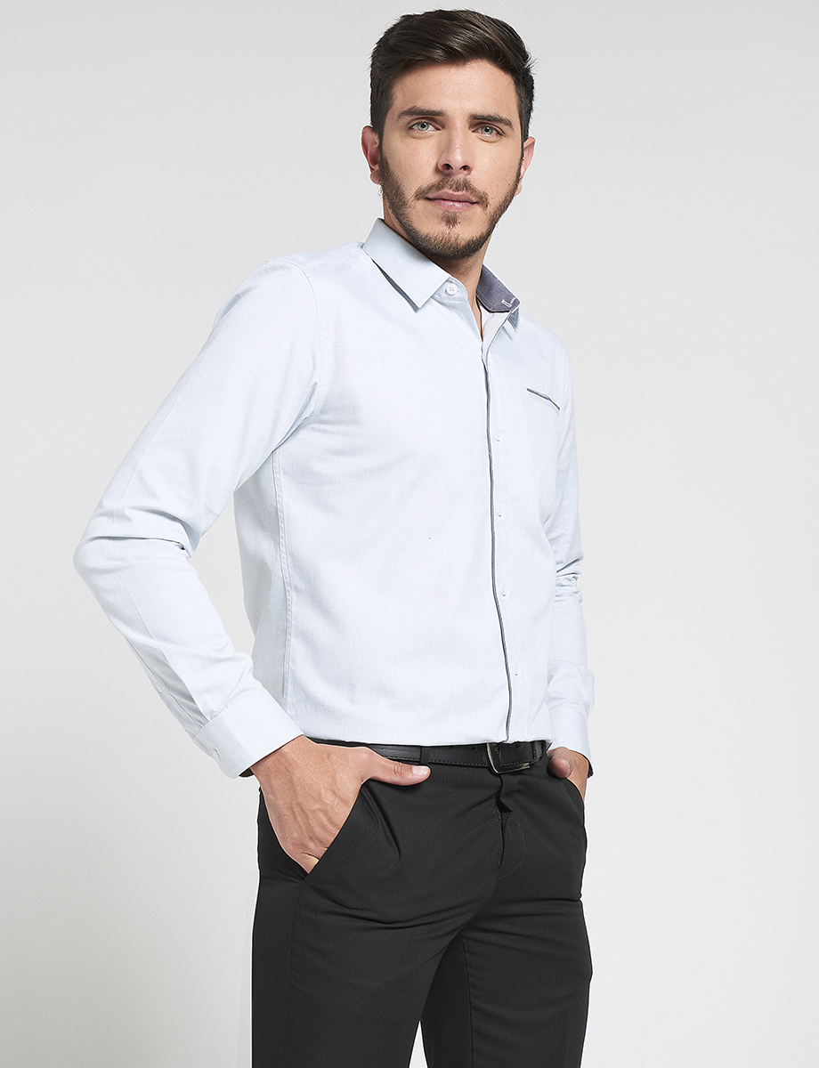 Camisa formal Manga Larga Unicolor