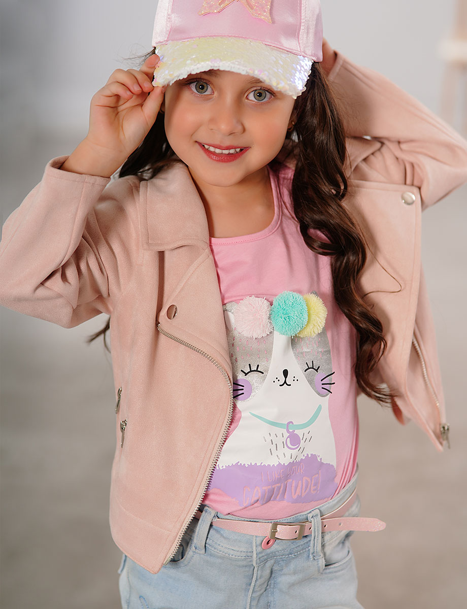 Chaqueta Suede Unicolor