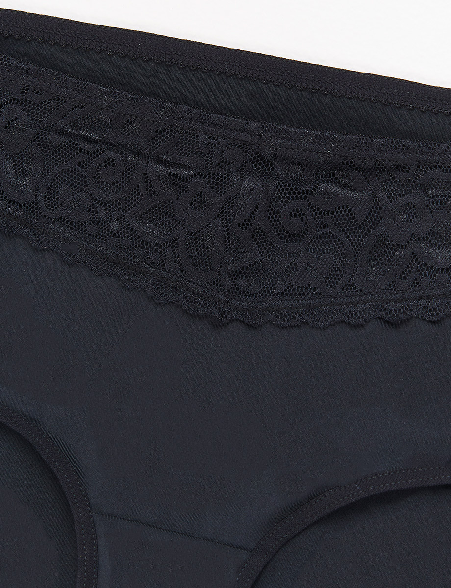 Panty Tiro Alto con Encaje