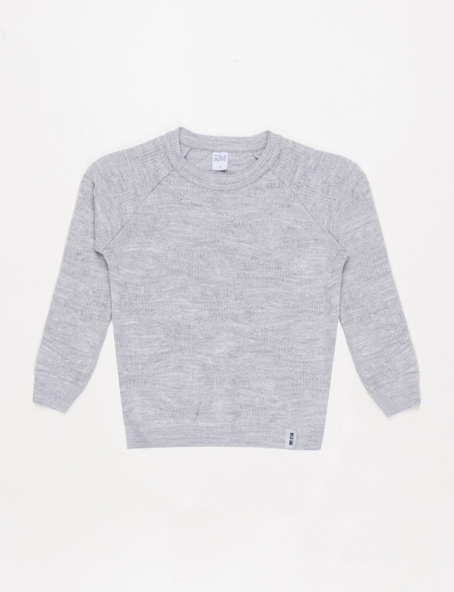 Sweater básico gris claro
