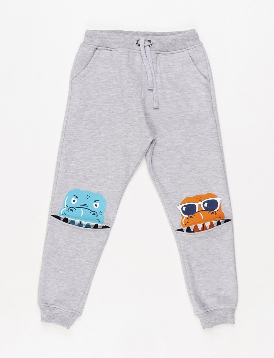 Jogger gris Dinosarurios