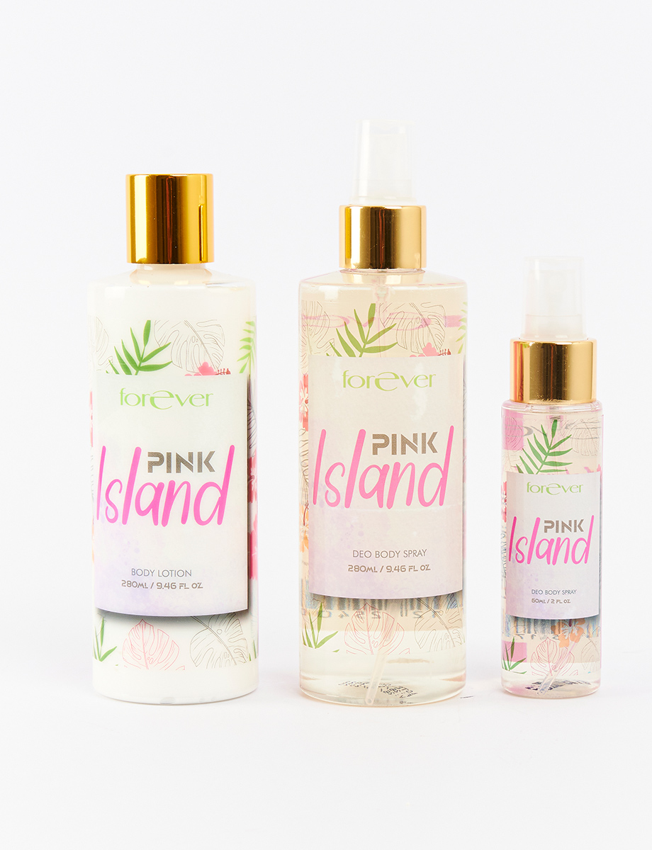 Set x3 Pink Island