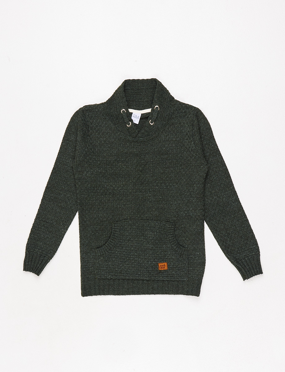 Sweater Unicolor Bolsillo canguro