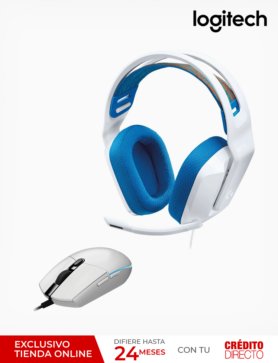 Combo Audífonos G335 + Mouse G203 Logitech