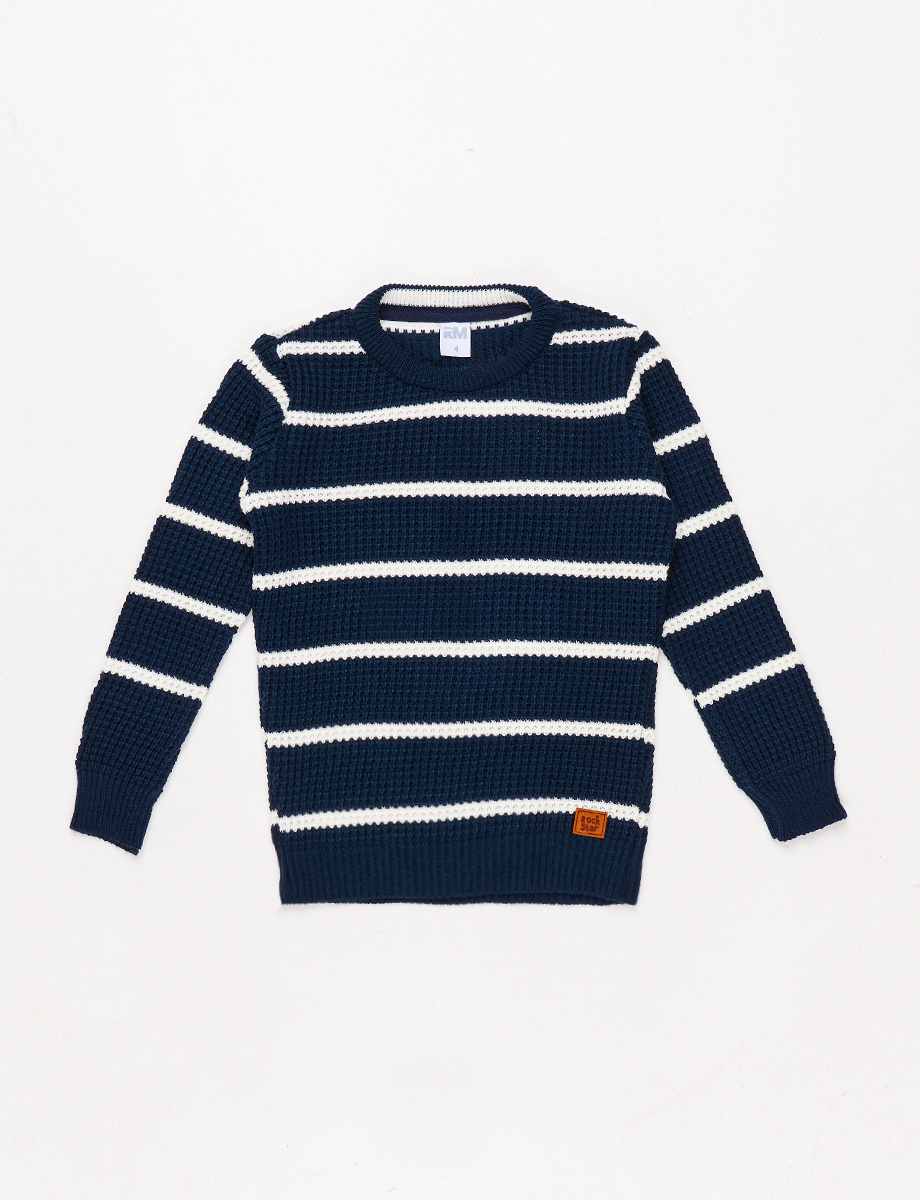 Sweater pre Azul con Líneas