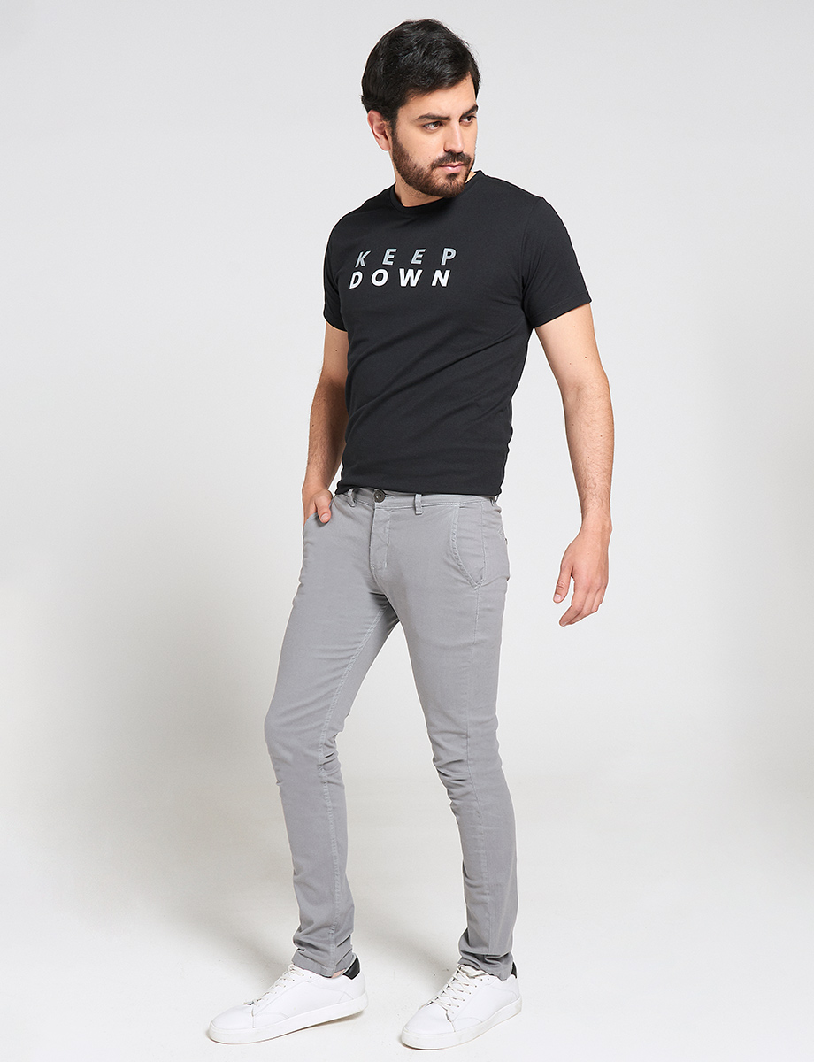 Pantalón Gabardina Gris