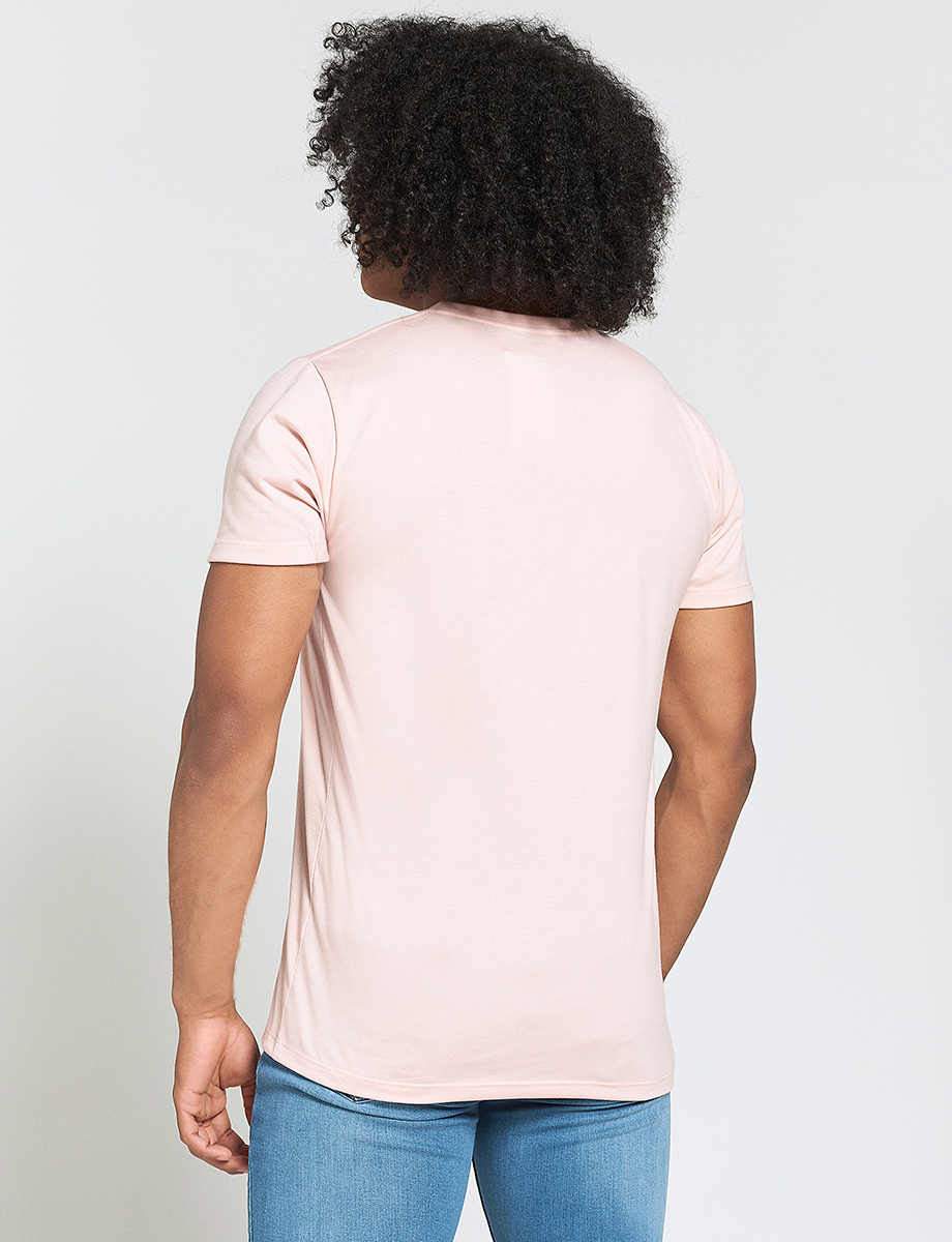 Camiseta Palmeras Rosado Medio