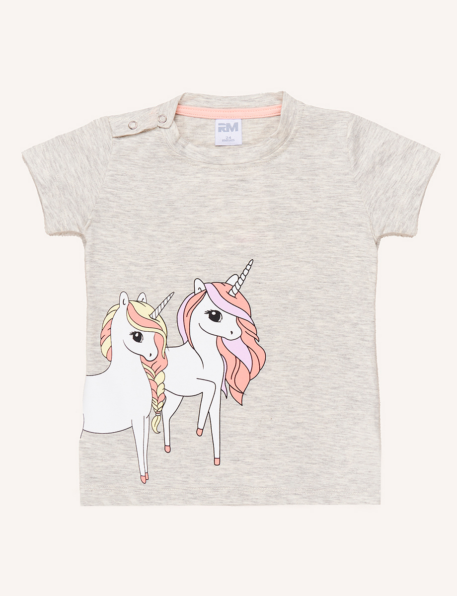 Camiseta Unicornios Jaspeado claro